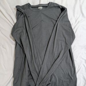 REI Men's Charcoal Long Sleeve Tee